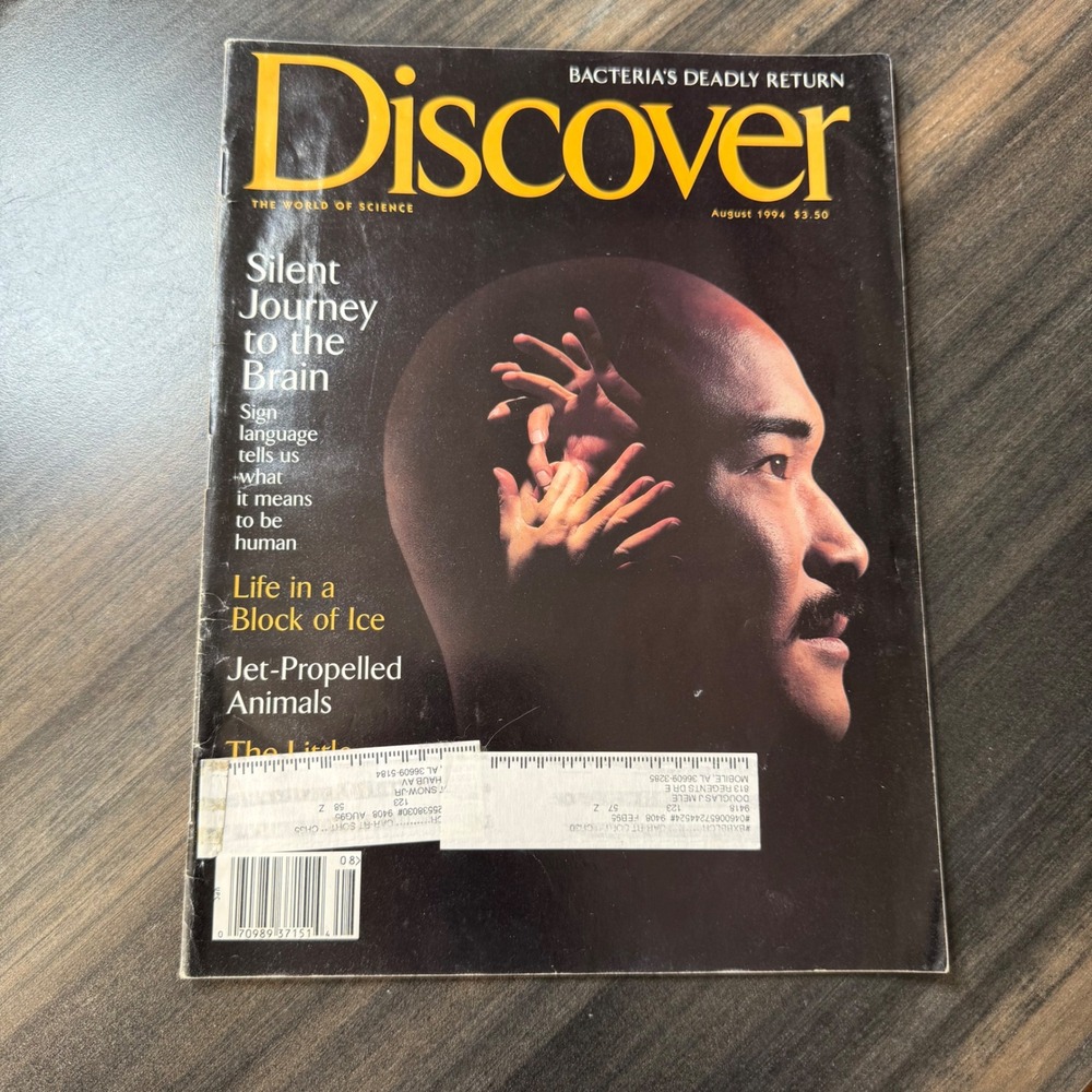 Discover Magazine August 1994 Silent Journey to the Brain Bacteria Deadly Return